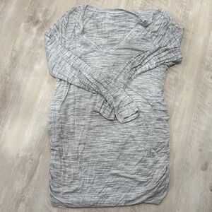 Motherhood Maternity Gray Long Sleeve Top